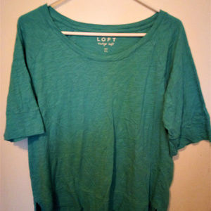LOFT Vintage Soft Teal Women's Size XL Top